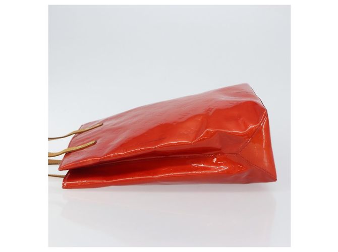 LOUIS VUITTON Monogram Vernis Reade MM Borsa a Mano Rossa M91086 LV Auth gh954 Rosso - vista 4