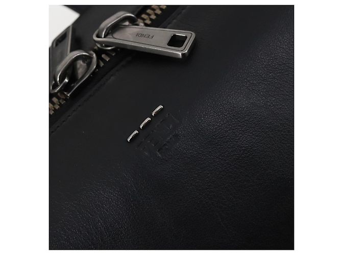 Borsa a mano FENDI in pelle 2 in 1 nera Auth bs29449 Nero - vista 19