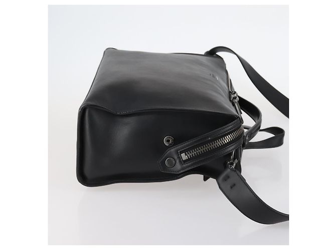 Borsa a mano FENDI in pelle 2 in 1 nera Auth bs29449 Nero - vista 3