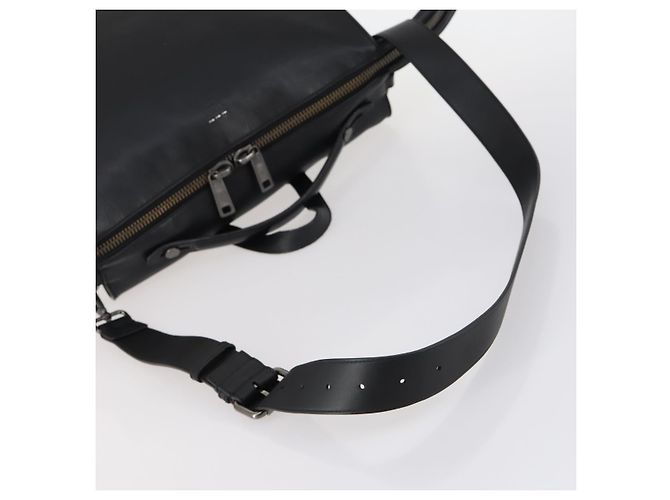 Borsa a mano FENDI in pelle 2 in 1 nera Auth bs29449 Nero - vista 7