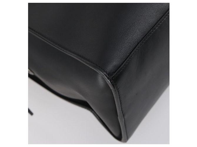 Borsa a mano FENDI in pelle 2 in 1 nera Auth bs29449 Nero - vista 9
