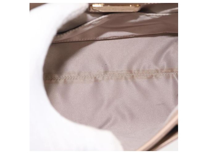 Borsa a Spalla Chain Vala in Pelle Salvatore Ferragamo 2 in 1 Rosa Oro Auth 144333 - vista 11