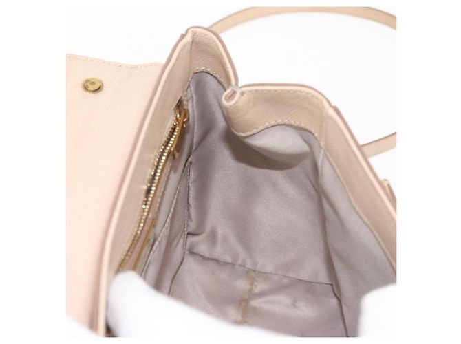Borsa a Spalla Chain Vala in Pelle Salvatore Ferragamo 2 in 1 Rosa Oro Auth 144333 - vista 21
