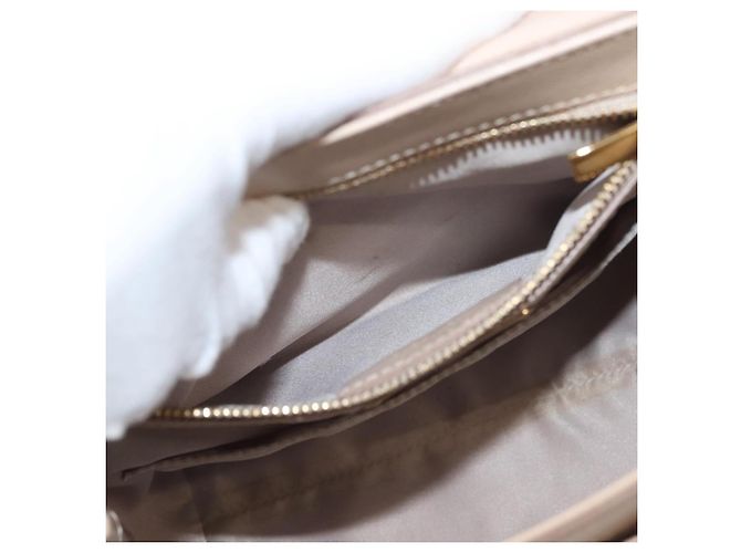 Borsa a Spalla Chain Vala in Pelle Salvatore Ferragamo 2 in 1 Rosa Oro Auth 144333 - vista 23