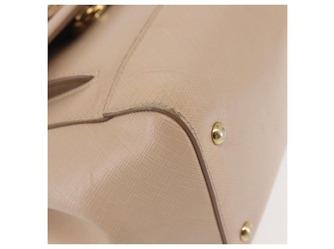 Borsa a Spalla Chain Vala in Pelle Salvatore Ferragamo 2 in 1 Rosa Oro Auth 144333 - vista 9