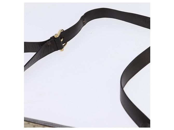 Céline Borsa a Spalla Celine C Sulky in Tela Marrone Oro Auth 145471 D'oro - vista 14