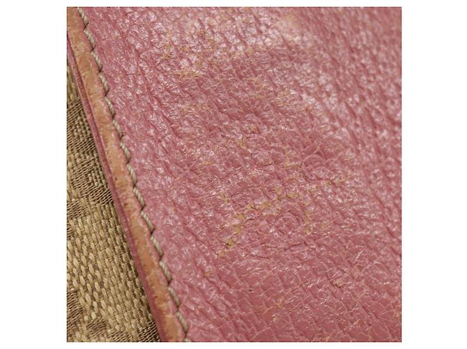 GUCCI GG Canvas Sherry Line Bauchtasche Beige Rosa Silber 28566 Auth 144532 Pink - Ansicht 17