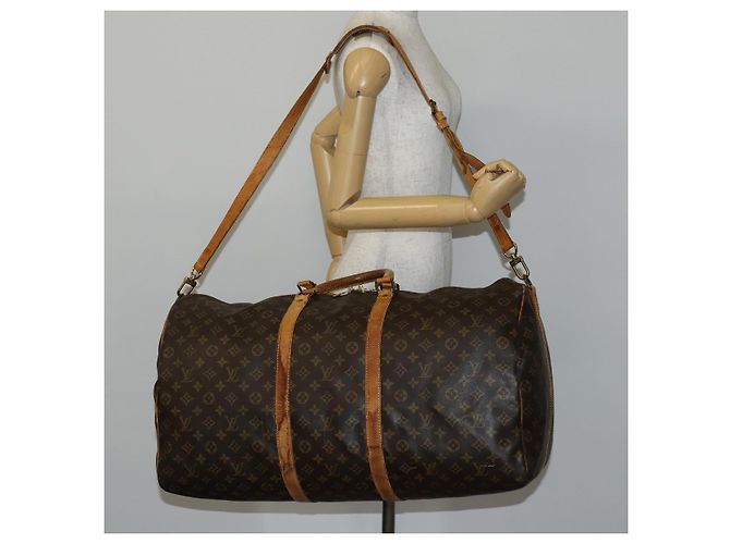 LOUIS VUITTON Borsa Boston Monogram Keepall Bandoulière 60 M41412 LV Auth 144769 Monogramma - vista 24