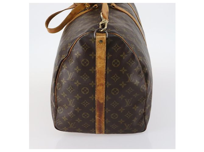 LOUIS VUITTON Borsa Boston Monogram Keepall Bandoulière 60 M41412 LV Auth 144769 Monogramma - vista 3