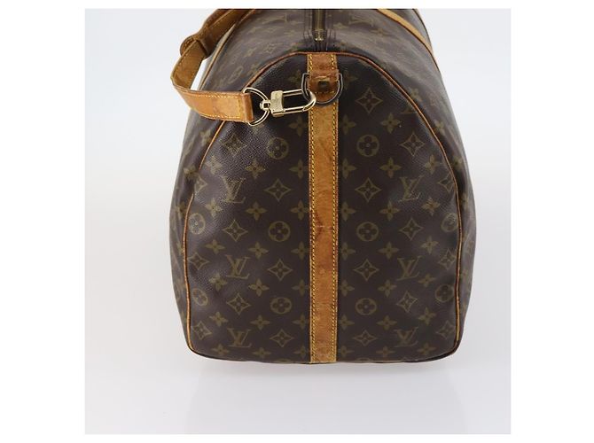 LOUIS VUITTON Borsa Boston Monogram Keepall Bandoulière 60 M41412 LV Auth 144769 Monogramma - vista 4