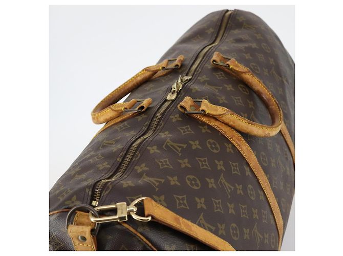 LOUIS VUITTON Borsa Boston Monogram Keepall Bandoulière 60 M41412 LV Auth 144769 Monogramma - vista 6