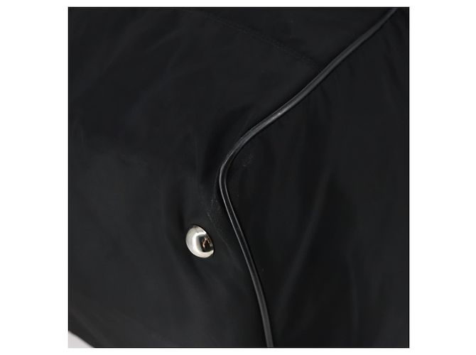 Borsa Boston PRADA Nylon 2way Nera Argento Auth 143770 Nero - vista 18