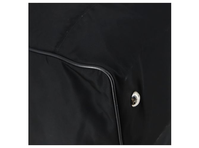 Borsa Boston PRADA Nylon 2way Nera Argento Auth 143770 Nero - vista 19