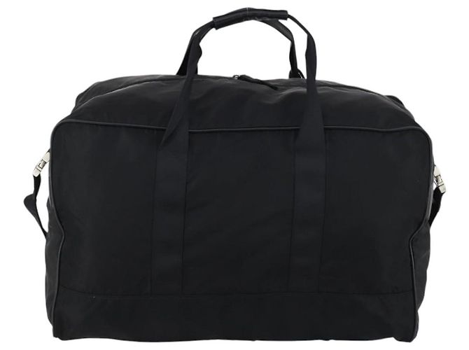 Borsa Boston PRADA Nylon 2way Nera Argento Auth 143770 Nero - vista 2