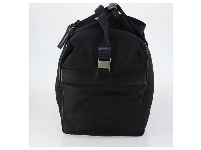 Borsa Boston PRADA Nylon 2way Nera Argento Auth 143770 Nero - vista 3