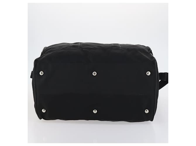 Borsa Boston PRADA Nylon 2way Nera Argento Auth 143770 Nero - vista 6