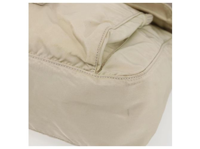 Borsa a Spalla PRADA Nylon Beige Argento Autentica 151497 - vista 10