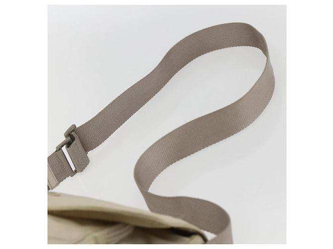 Borsa a Spalla PRADA Nylon Beige Argento Autentica 151497 - vista 8