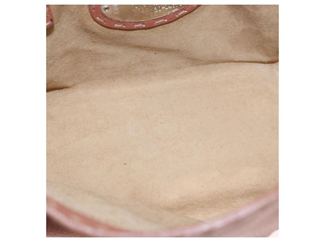 FENDI Selleria Mini Tote Tasche aus Leder Beige Silber Auth am9906 - Ansicht 16