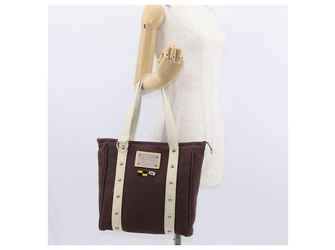 LOUIS VUITTON Antigua Cabas MM Borsa Tote Marrone M80663 LV Auth 155143 - vista 23