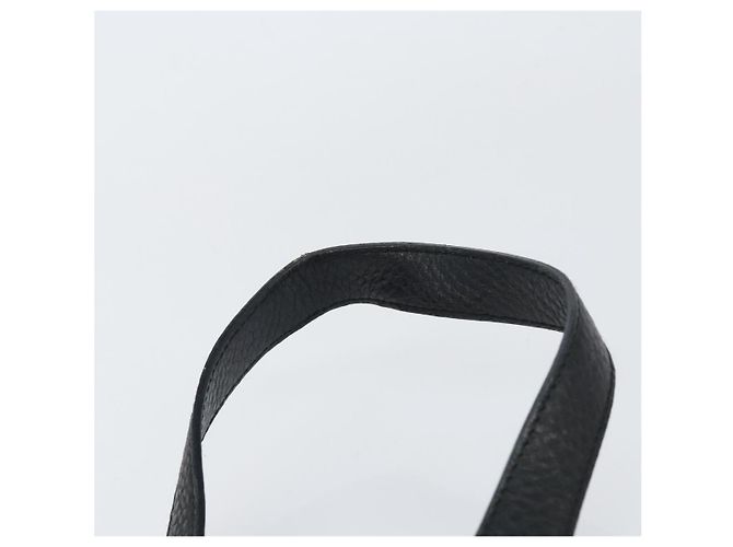 Borsa a Spalla Gancini in Pelle Nera e Argento Autentica Salvatore Ferragamo BA8229 Nero - vista 8
