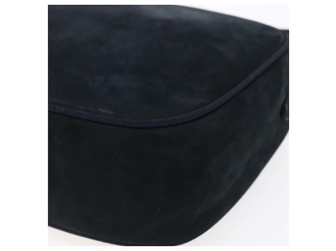 Borsa a Spalla Vala in Pelle Blu Navy e Oro Auth BA7533 di Salvatore Ferragamo D'oro - vista 15