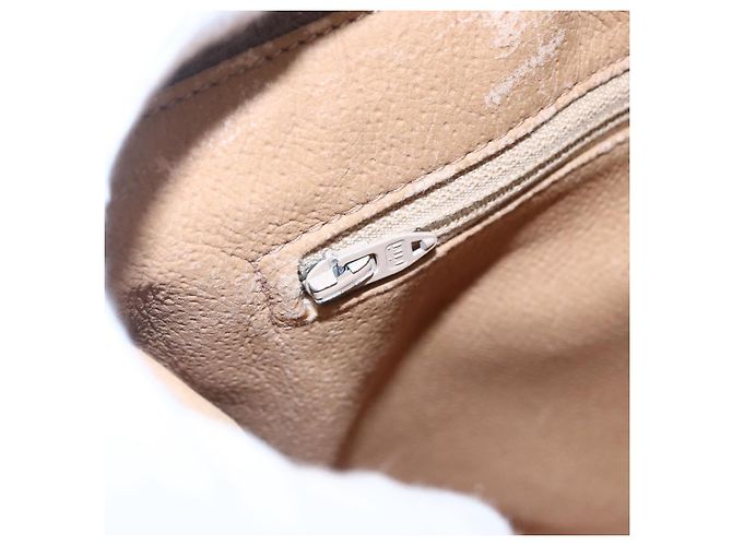 Borsa a spalla GUCCI GG Plus Supreme PVC Beige Oro Auth ep11969 D'oro - vista 18