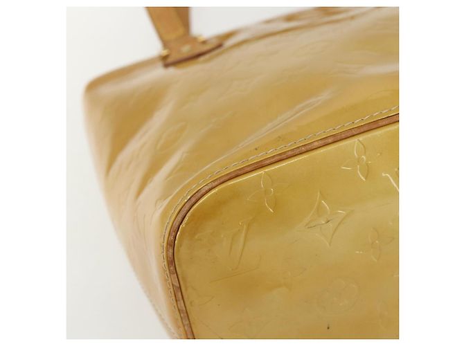 LOUIS VUITTON Borsa a Mano Monogram Vernis Houston Beige M91004 LV Auth bs31286 - vista 11