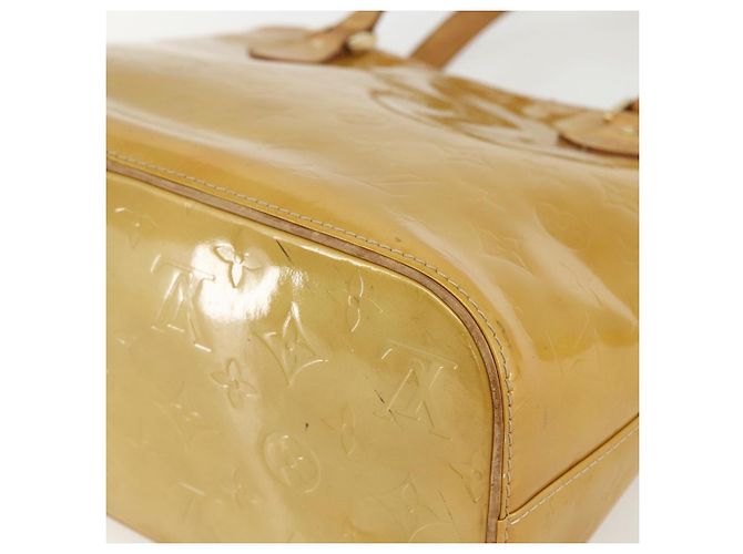 LOUIS VUITTON Borsa a Mano Monogram Vernis Houston Beige M91004 LV Auth bs31286 - vista 12
