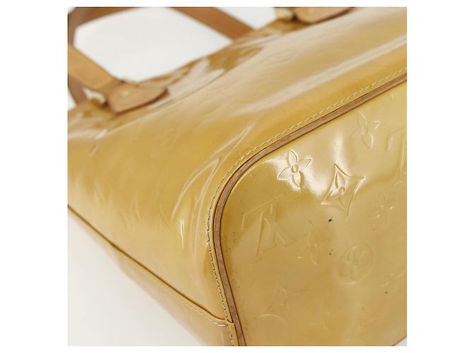 LOUIS VUITTON Borsa a Mano Monogram Vernis Houston Beige M91004 LV Auth bs31286 - vista 13
