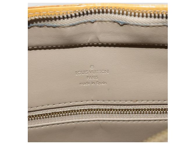 LOUIS VUITTON Borsa a Mano Monogram Vernis Houston Beige M91004 LV Auth bs31286 - vista 15
