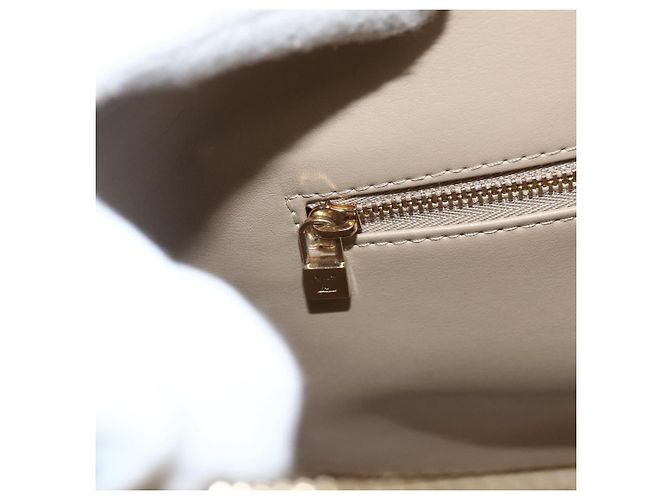 LOUIS VUITTON Borsa a Mano Monogram Vernis Houston Beige M91004 LV Auth bs31286 - vista 16