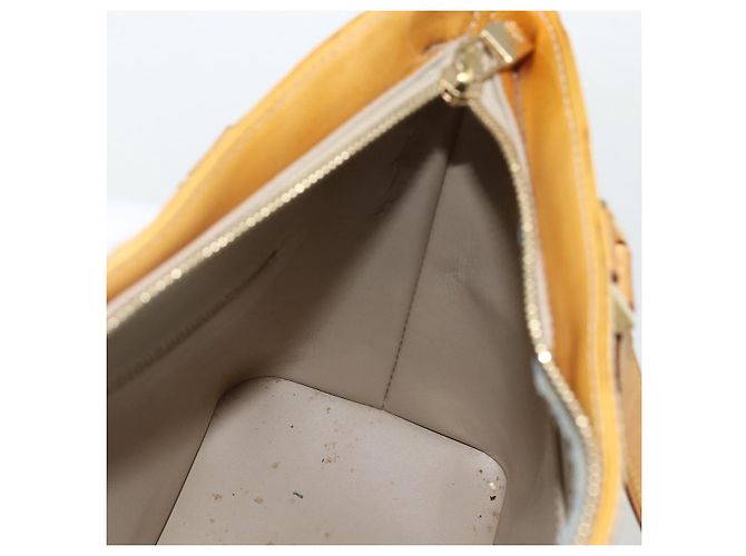 LOUIS VUITTON Borsa a Mano Monogram Vernis Houston Beige M91004 LV Auth bs31286 - vista 18