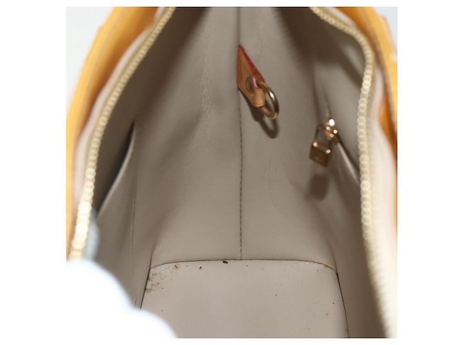 LOUIS VUITTON Borsa a Mano Monogram Vernis Houston Beige M91004 LV Auth bs31286 - vista 19