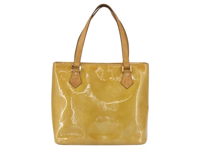 LOUIS VUITTON Borsa a Mano Monogram Vernis Houston Beige M91004 LV Auth bs31286 - vista 2