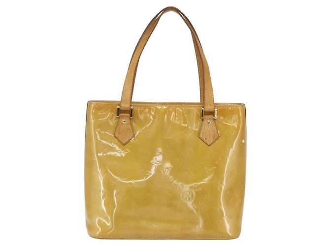 LOUIS VUITTON Borsa a Mano Monogram Vernis Houston Beige M91004 LV Auth bs31286 - vista 3