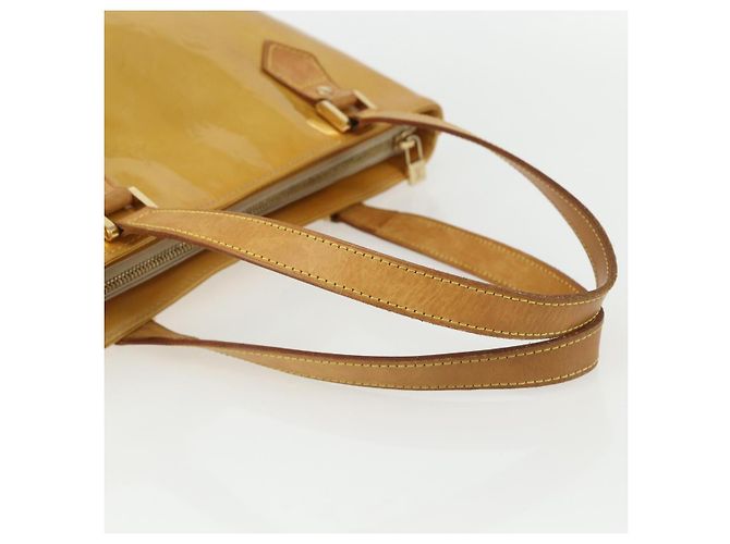 LOUIS VUITTON Borsa a Mano Monogram Vernis Houston Beige M91004 LV Auth bs31286 - vista 7