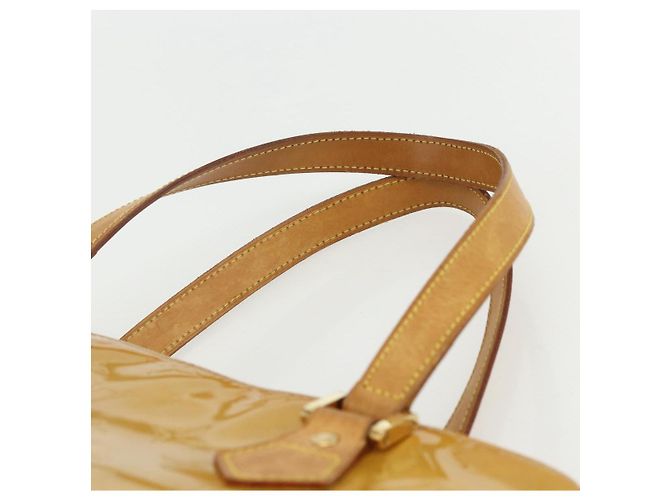LOUIS VUITTON Borsa a Mano Monogram Vernis Houston Beige M91004 LV Auth bs31286 - vista 8