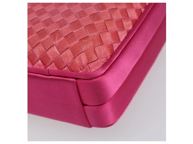 Autre Marque BORSO A MANO IN PELLE INTRECCIATO BOTTEGA VENETA Rosa Oro Auth 155308V D'oro - vista 10