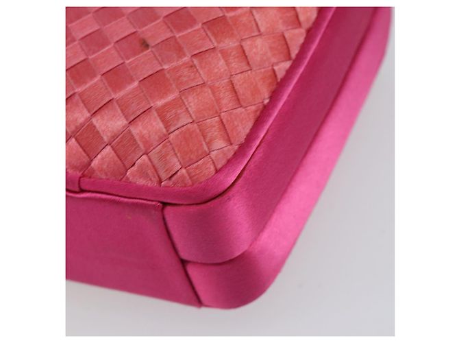 Autre Marque BORSO A MANO IN PELLE INTRECCIATO BOTTEGA VENETA Rosa Oro Auth 155308V D'oro - vista 12