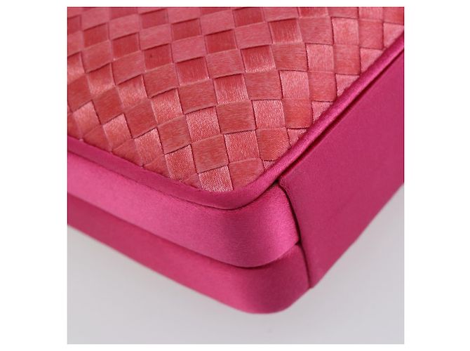Autre Marque BORSO A MANO IN PELLE INTRECCIATO BOTTEGA VENETA Rosa Oro Auth 155308V D'oro - vista 13