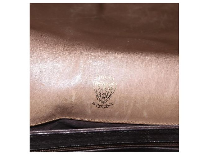 Borsa a Spalla Micro GG Supreme Gucci Beige Oro Auth 151460 D'oro - vista 14
