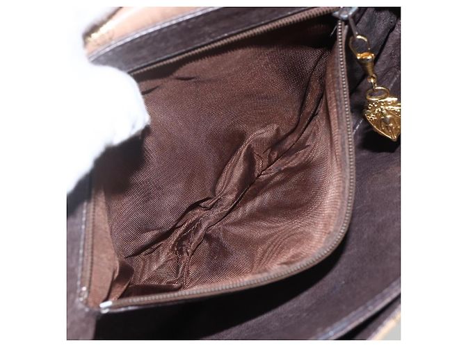 Borsa a Spalla Micro GG Supreme Gucci Beige Oro Auth 151460 D'oro - vista 19