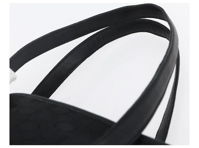 Borsa Tote Gancini in tela nera e oro Auth BA7530 di Salvatore Ferragamo Nero D'oro - vista 8