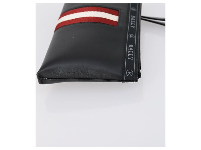 BALLY Borsa a Mano in Pelle 3 Pezzi Nera Auth bs30665 Nero - vista 19