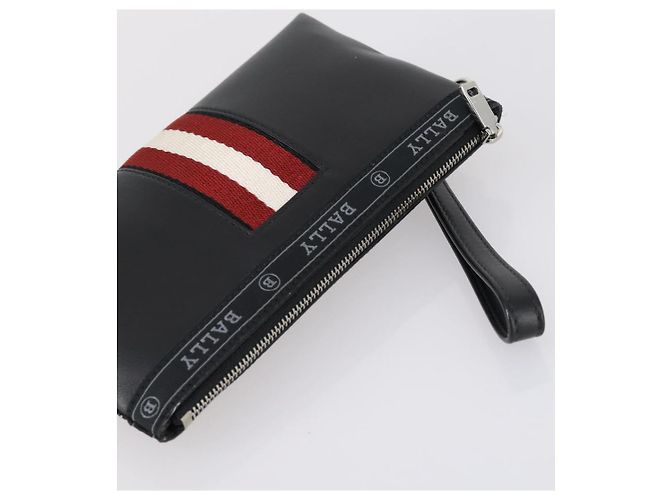 BALLY Borsa a Mano in Pelle 3 Pezzi Nera Auth bs30665 Nero - vista 20