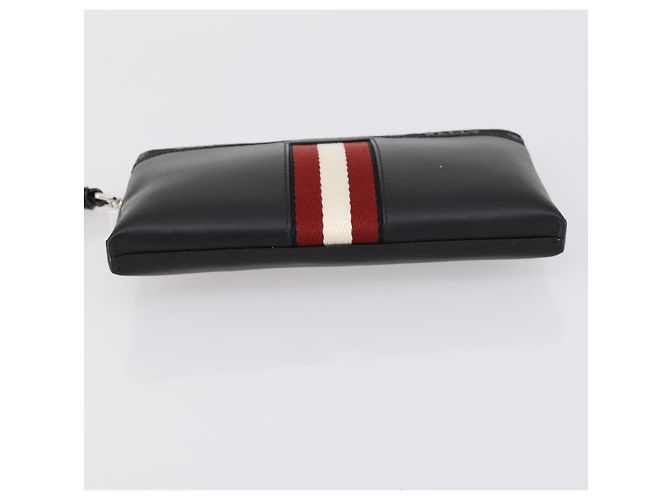 BALLY Borsa a Mano in Pelle 3 Pezzi Nera Auth bs30665 Nero - vista 21