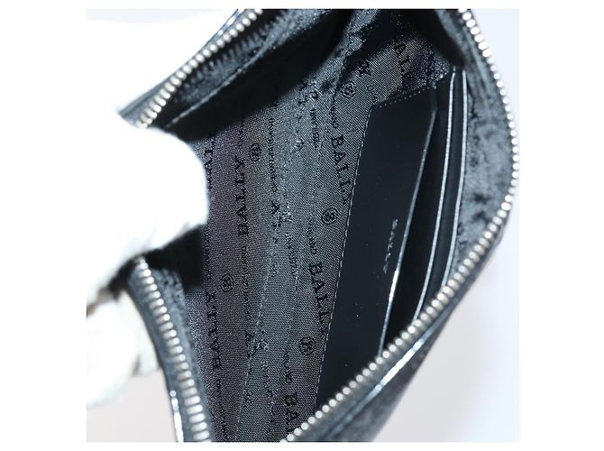 BALLY Borsa a Mano in Pelle 3 Pezzi Nera Auth bs30665 Nero - vista 23