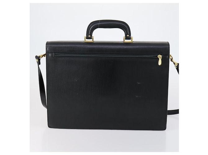 BALLY Borsa a Mano in Pelle 3 Pezzi Nera Auth bs30665 Nero - vista 3
