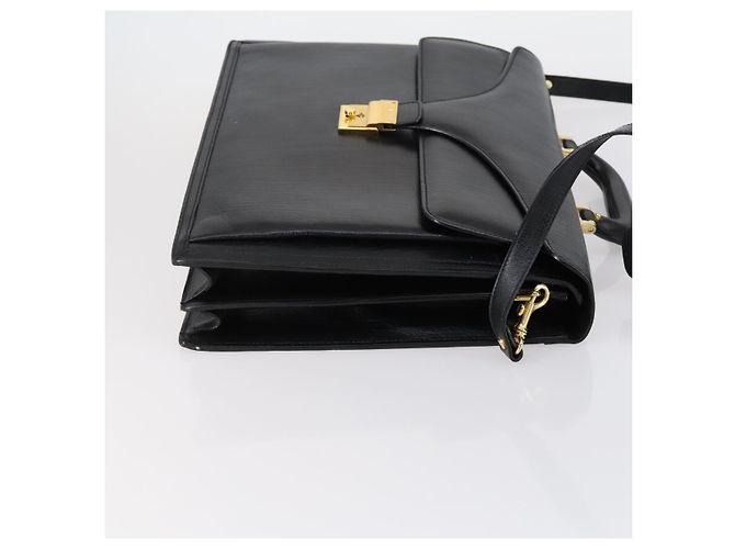 BALLY Borsa a Mano in Pelle 3 Pezzi Nera Auth bs30665 Nero - vista 4
